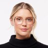 Kenna Gold & Black MetalEyeglass Frames for Women for Glasses Direct