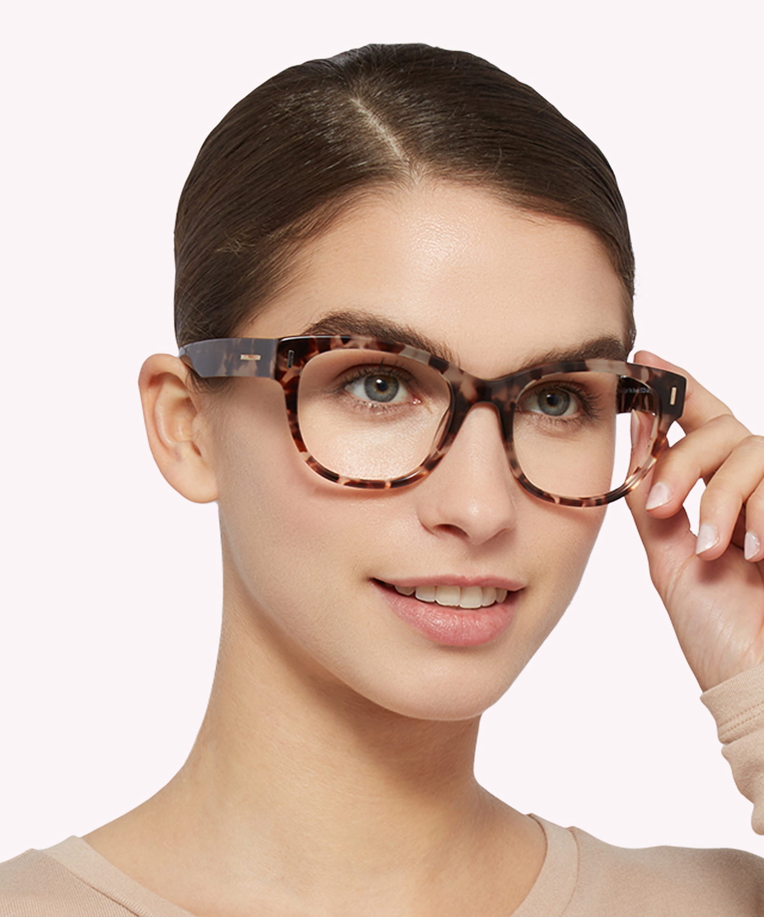Gabriella Light Pink Havana AcetateEyeglass Frames for Women for Glasses Direct