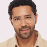 Everly Shiny Gold MetalEyeglass Frames for Men for Glasses Direct