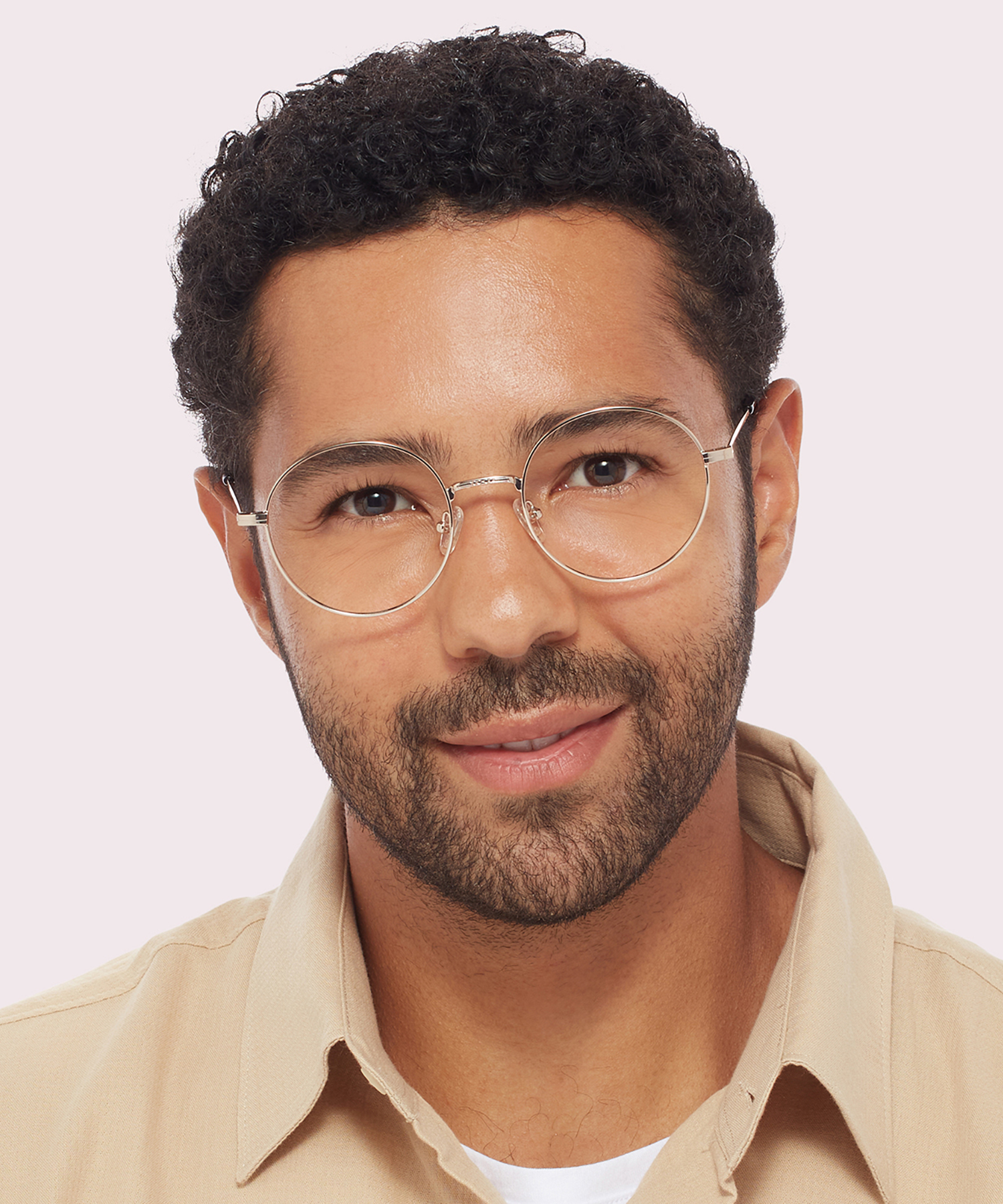 Everly Shiny Gold MetalEyeglass Frames for Men for Glasses Direct