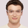 Centerboard Polished Clear PlasticEyeglass Frames for Men for Glasses Direct