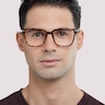 Balham Shiny Havana & Gold AcetateSunglass Frames for Men for Glasses Direct