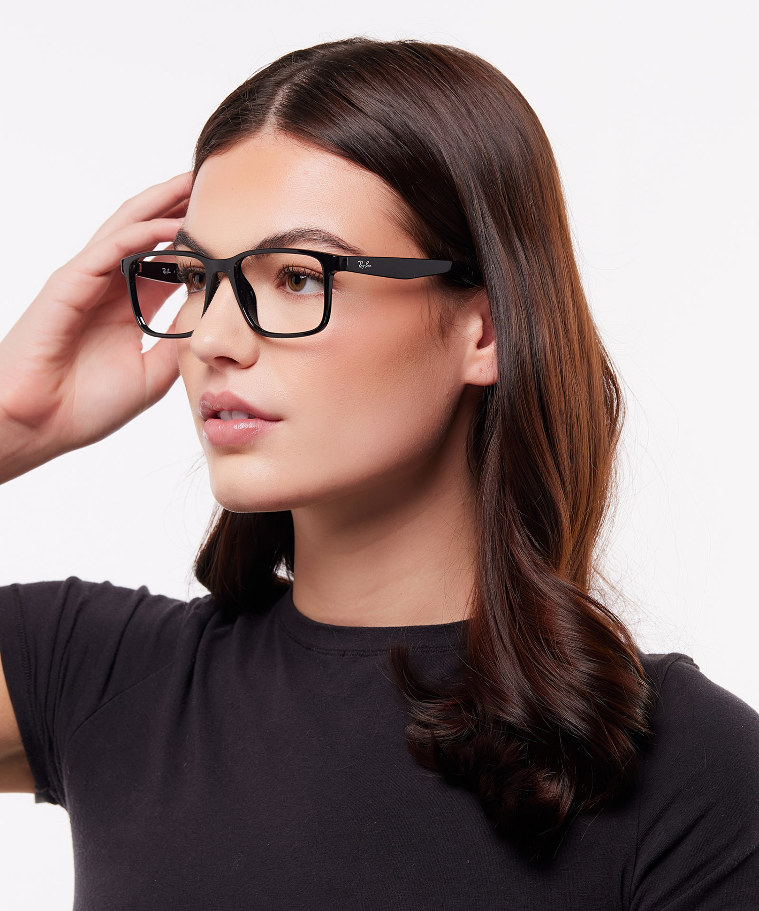 RB7241D Black PlasticEyeglass Frames for Women for Glasses Direct