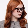 BE2407F Brown AcetateEyeglass Frames for Women for Glasses Direct