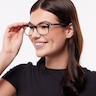 RB5375 Black On Transparent AcetateEyeglass Frames for Women for Glasses Direct