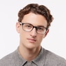 RB5375 Black On Transparent AcetateEyeglass Frames for Men for Glasses Direct