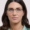 Cody Matte Black MetalEyeglass Frames for Women for Glasses Direct