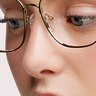 Roma Black MetalEyeglass Frames for Women for Glasses Direct