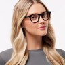 PLD D519 Black AcetateEyeglass Frames for Women for Glasses Direct