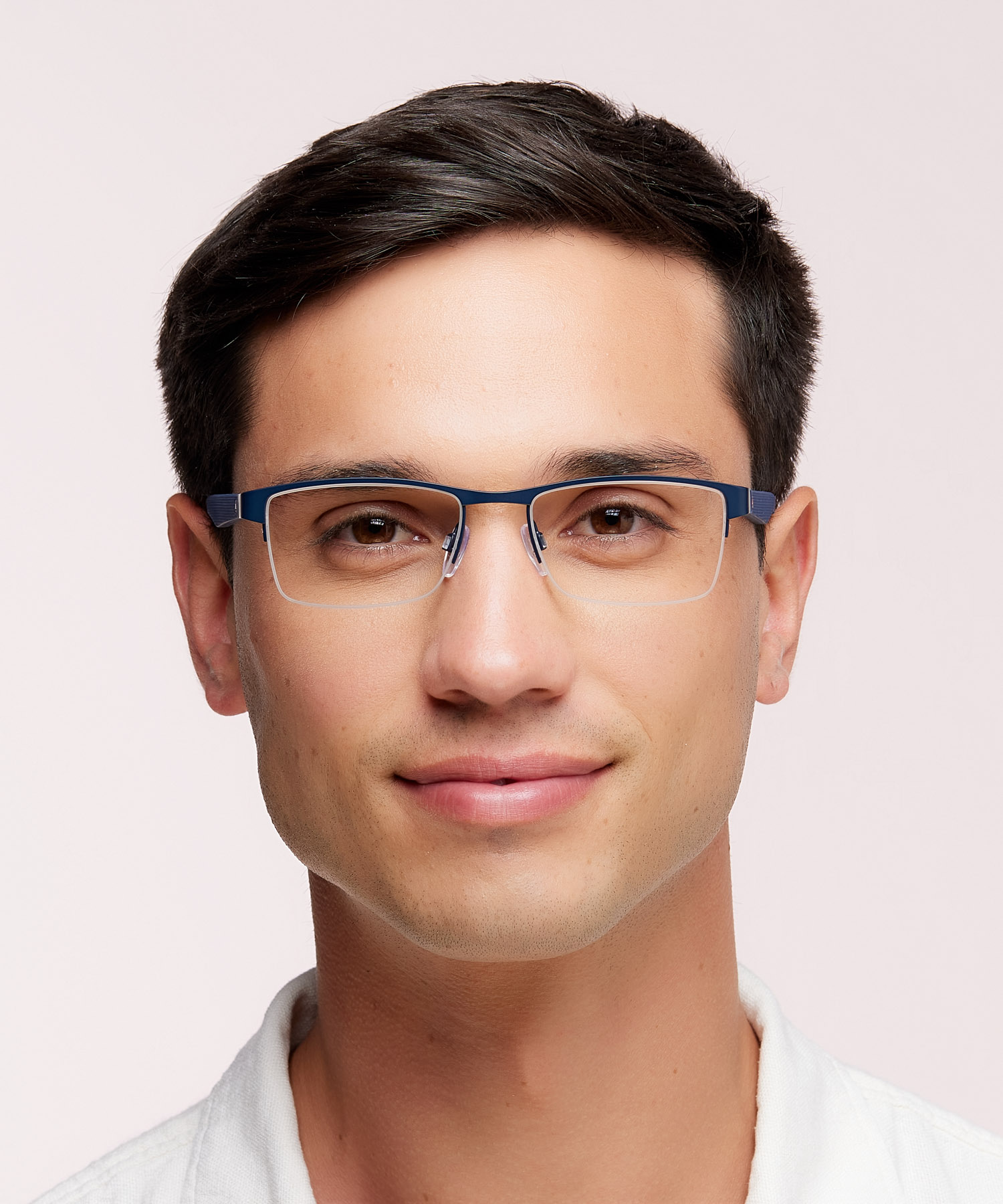 TH 2047 Red Blue MetalEyeglass Frames for Men for Glasses Direct