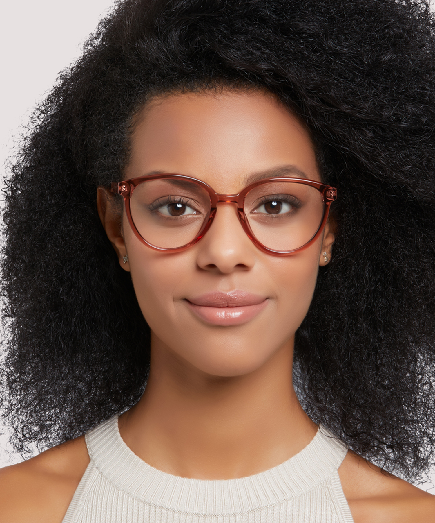 Claire Crystal Pink PlasticEyeglass Frames for Women for Glasses Direct
