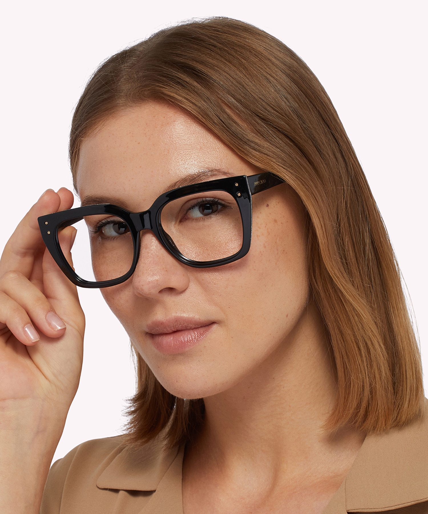 JC329 Black PlasticEyeglass Frames for Women for Glasses Direct