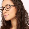 Dollis Shiny Black Crystal AcetateEyeglass Frames for Women for Glasses Direct
