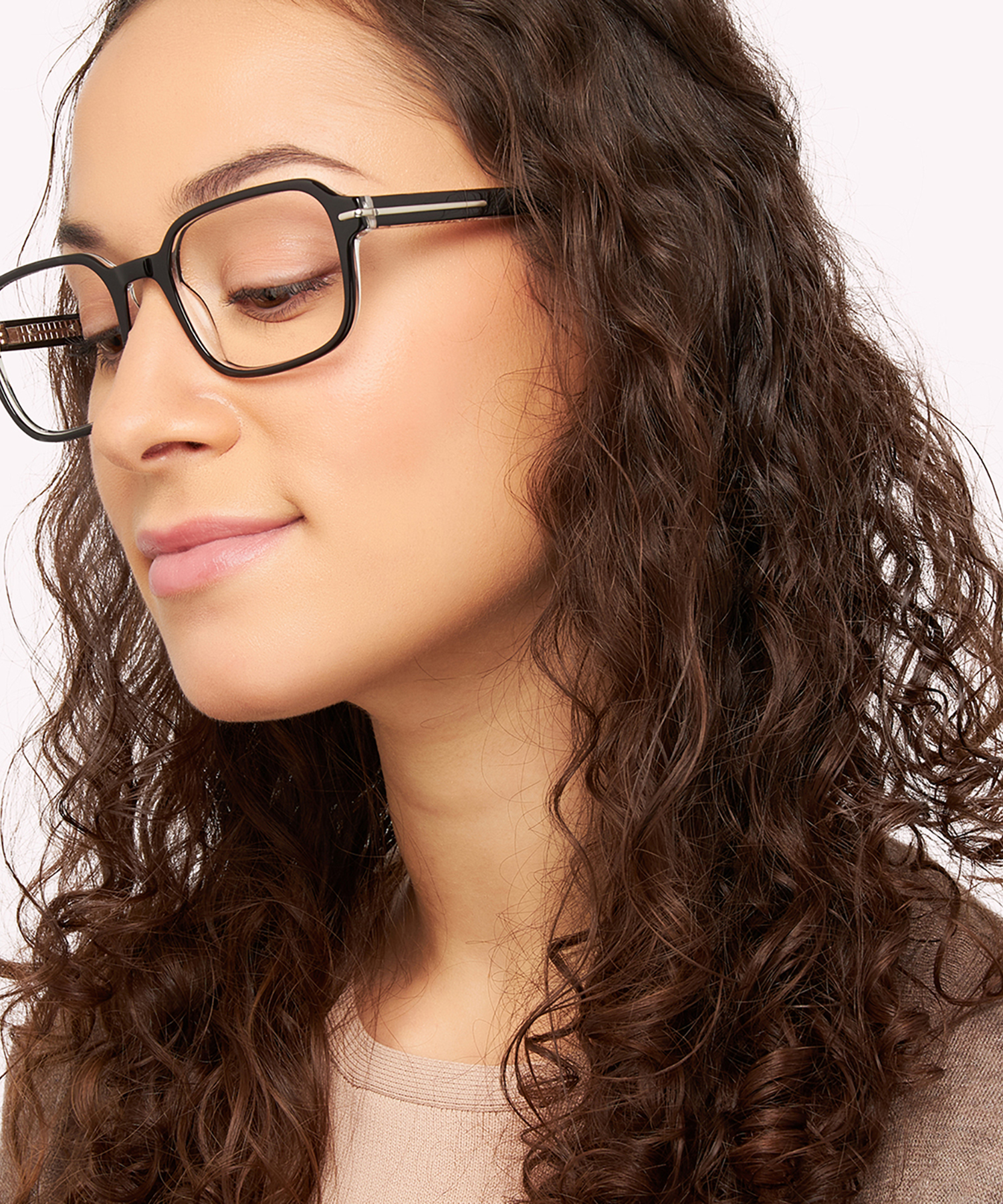 Dollis Shiny Black Crystal AcetateEyeglass Frames for Women for Glasses Direct