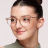 PLD D496 Yellow PlasticEyeglass Frames for Women for Glasses Direct