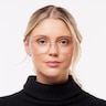 Kenna Gold & Light Pink MetalEyeglass Frames for Women for Glasses Direct