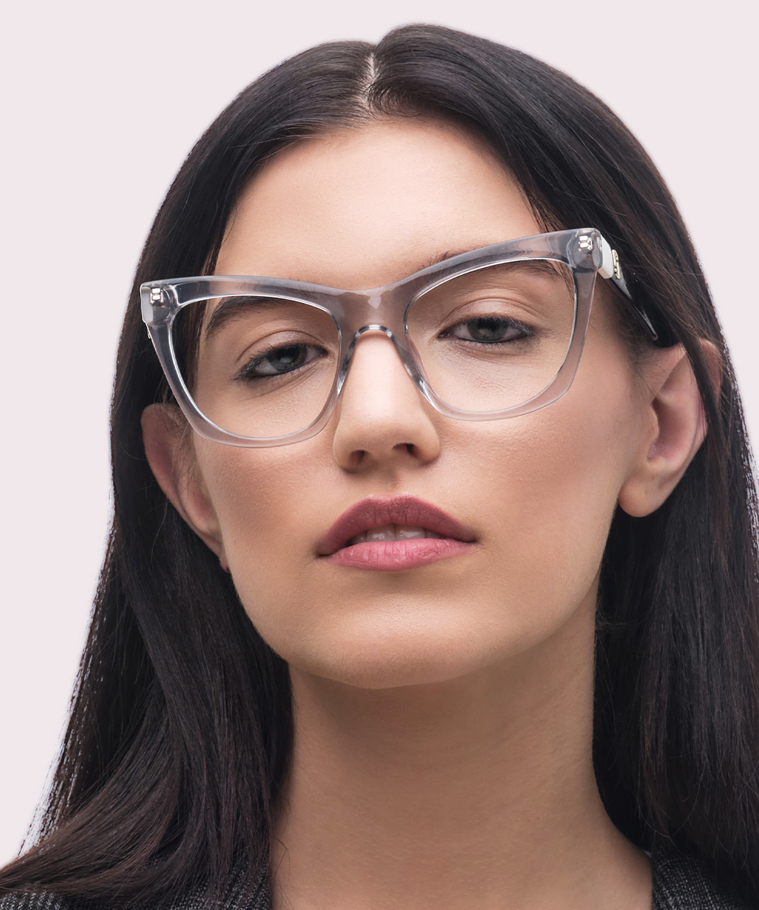 MARC 649 Grey Black PlasticEyeglass Frames for Women for Glasses Direct