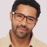 Dario Shiny Brown & Crystal PlasticEyeglass Frames for Men for Glasses Direct