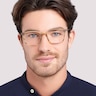 Baker Brown Horn & Silver AcetateEyeglass Frames for Men for Glasses Direct