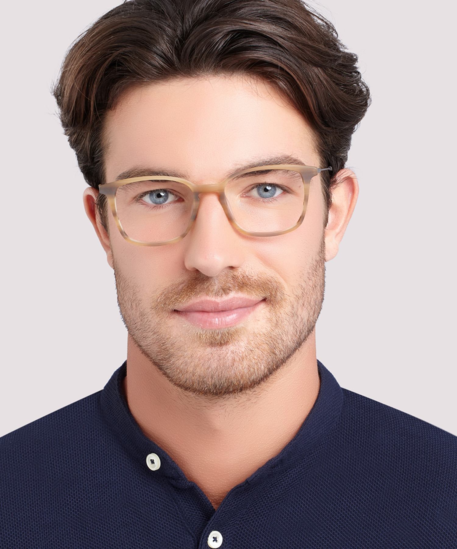 Baker Brown Horn & Silver AcetateEyeglass Frames for Men for Glasses Direct