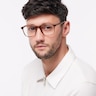 Kris Crystal Light Brown PlasticSunglass Frames for Men for Glasses Direct