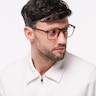 Kris Crystal Light Brown PlasticSunglass Frames for Men for Glasses Direct
