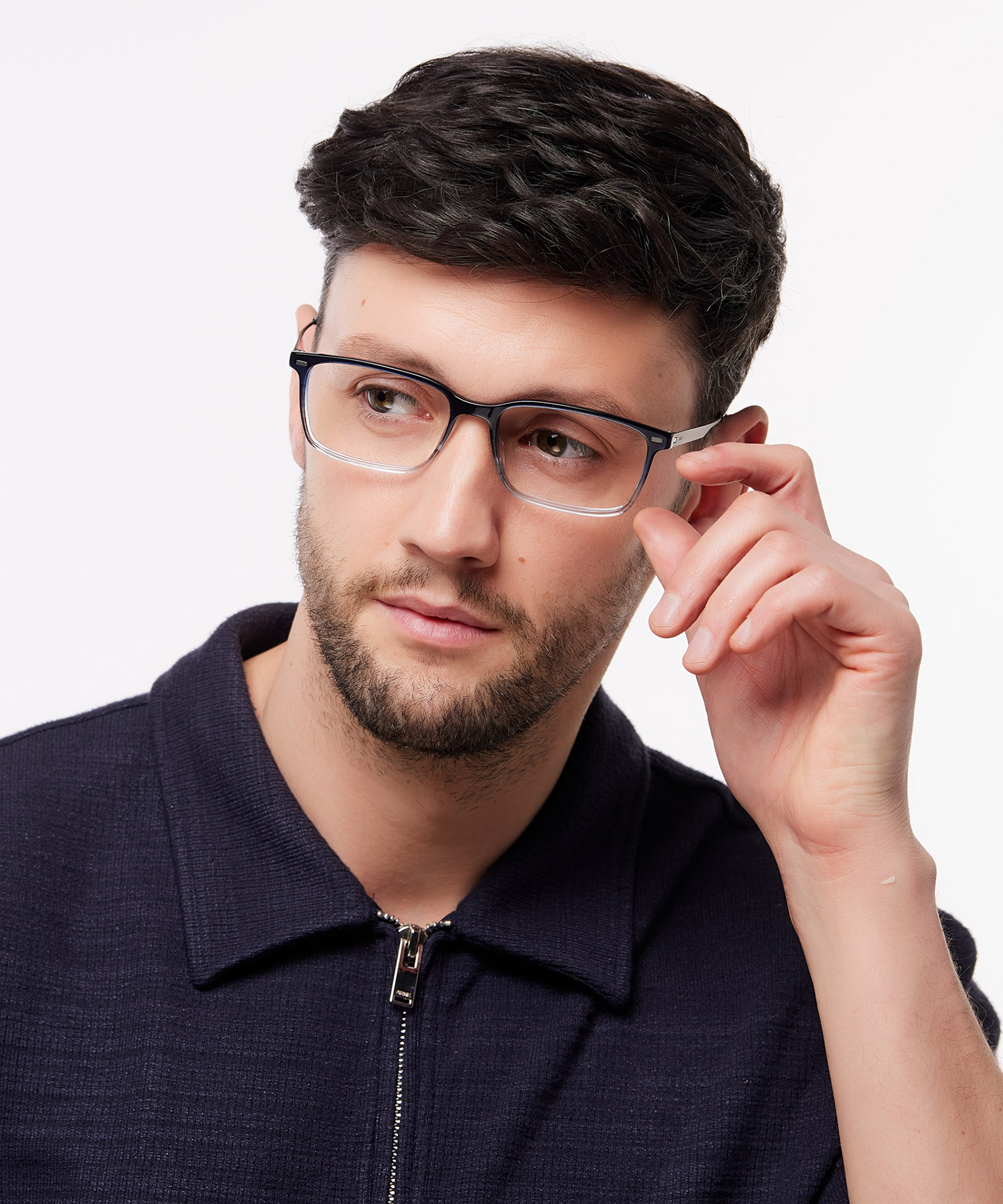 BOSS 1643 Blue AcetateEyeglass Frames for Men for Glasses Direct