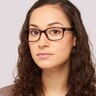 Dewy Brown & Black PlasticEyeglass Frames for Women for Glasses Direct