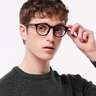 PLD D519 Black AcetateEyeglass Frames for Men for Glasses Direct