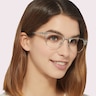 RB5154 White Transparent AcetateEyeglass Frames for Women for Glasses Direct
