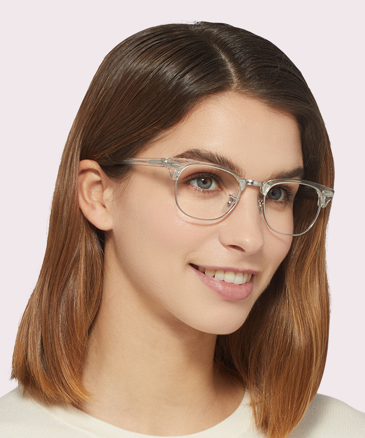 RB5154 White Transparent AcetateEyeglass Frames for Women for Glasses Direct