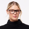 PLD D533 Black PlasticEyeglass Frames for Women for Glasses Direct