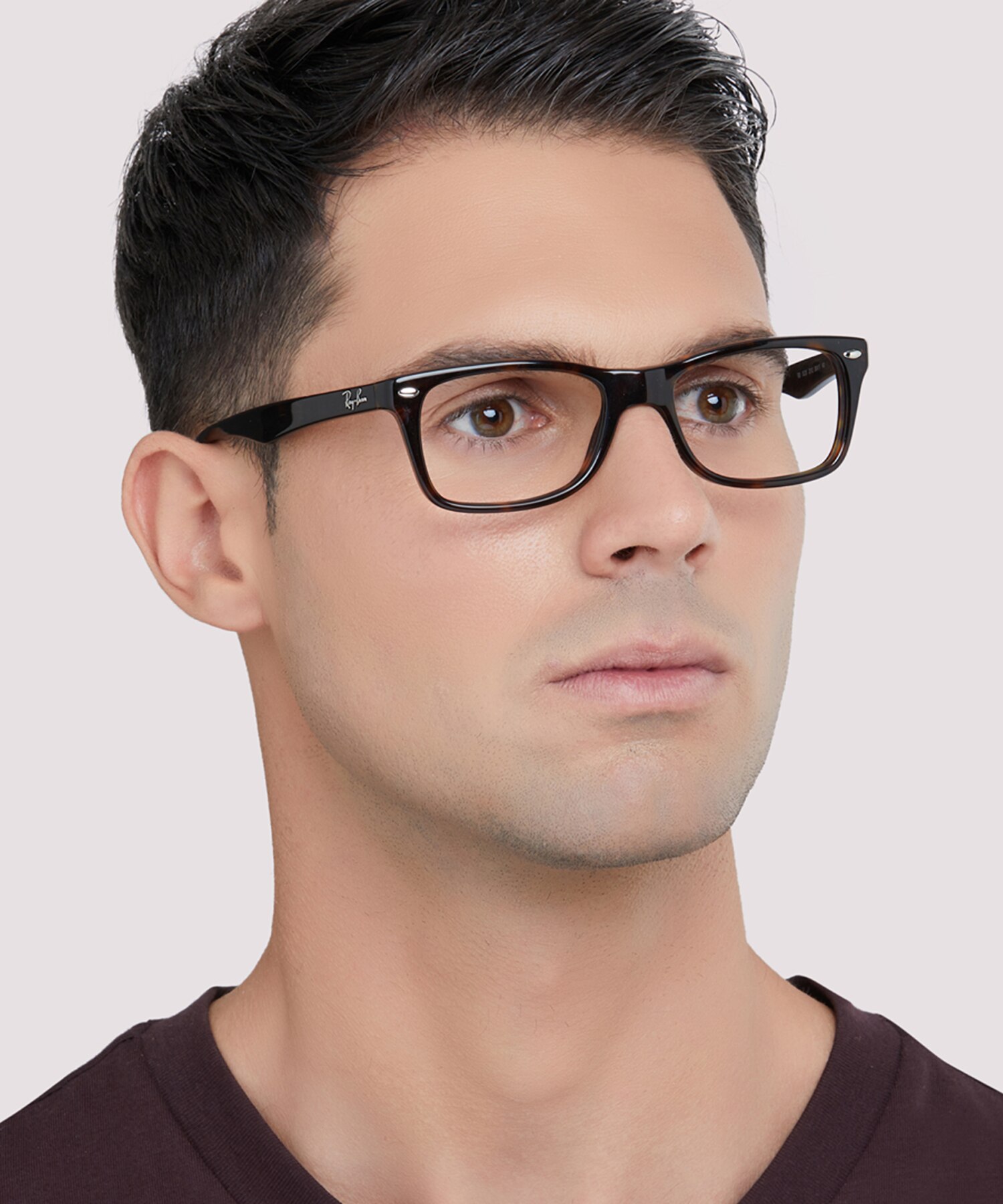 Glasses Direct ™ -RB5228 - Square Dark Havana Frame Eyeglasses