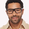 Beat Shiny Black & Red AcetateEyeglass Frames for Men for Glasses Direct