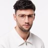 Keith Matte Green & Gold MetalEyeglass Frames for Men for Glasses Direct