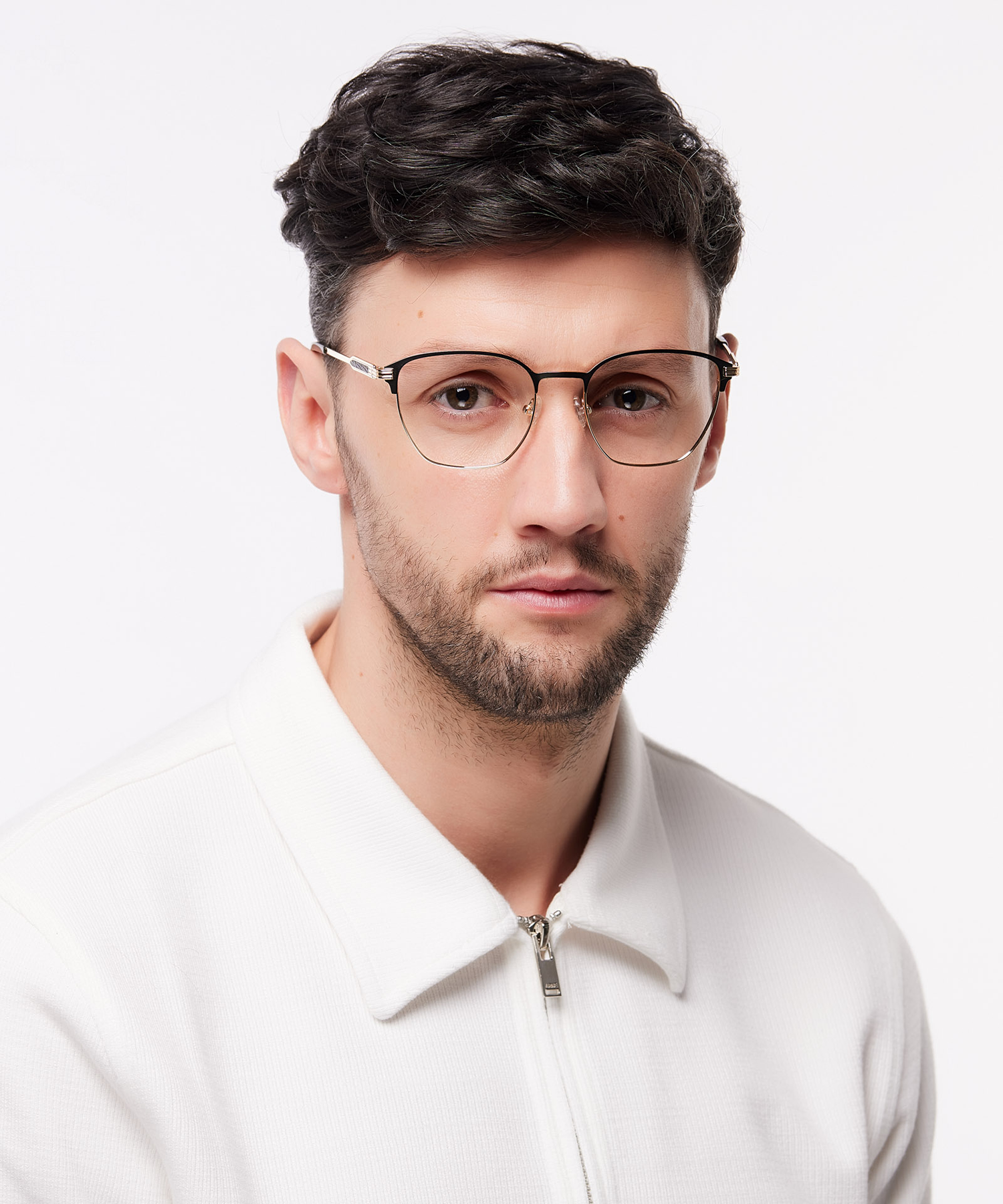 Keith Matte Green & Gold MetalEyeglass Frames for Men for Glasses Direct