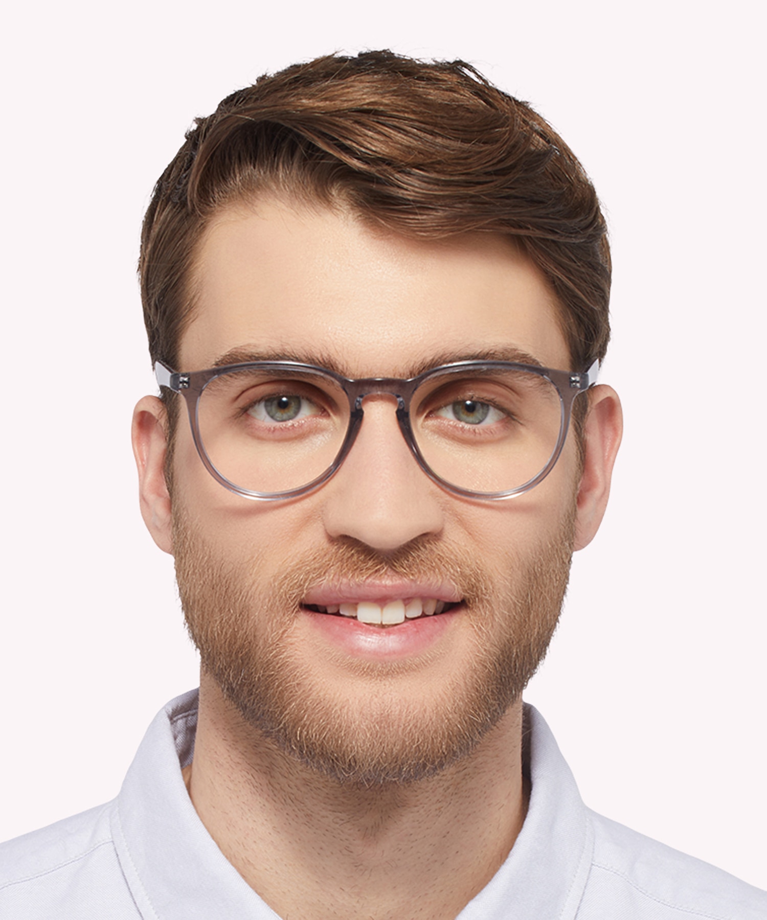 RB7046 Transparent Grey PlasticEyeglass Frames for Men for Glasses Direct