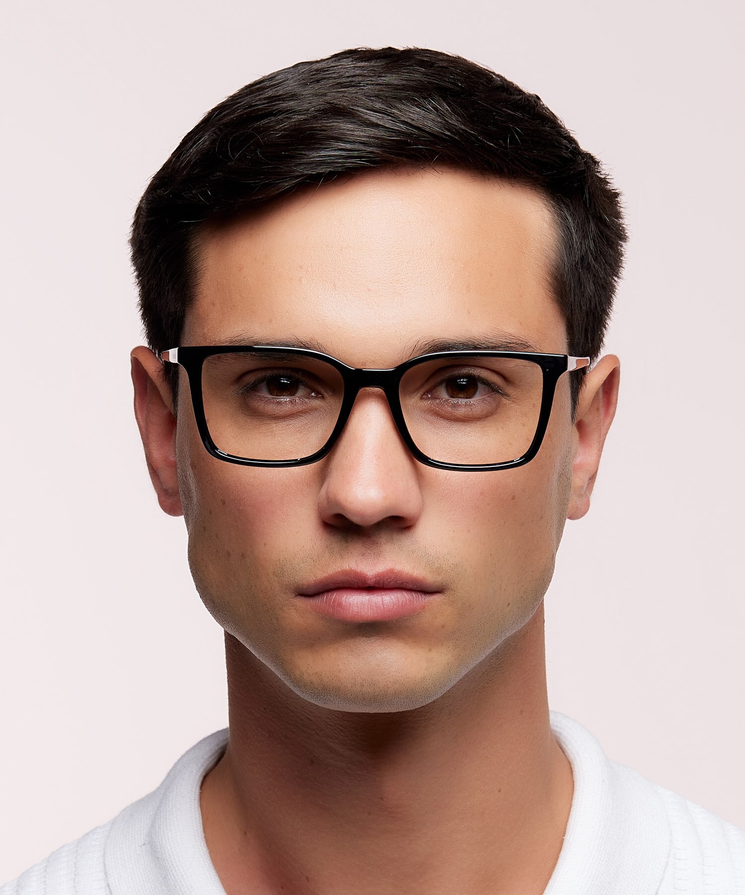 PLD D499 Black PlasticEyeglass Frames for Men for Glasses Direct
