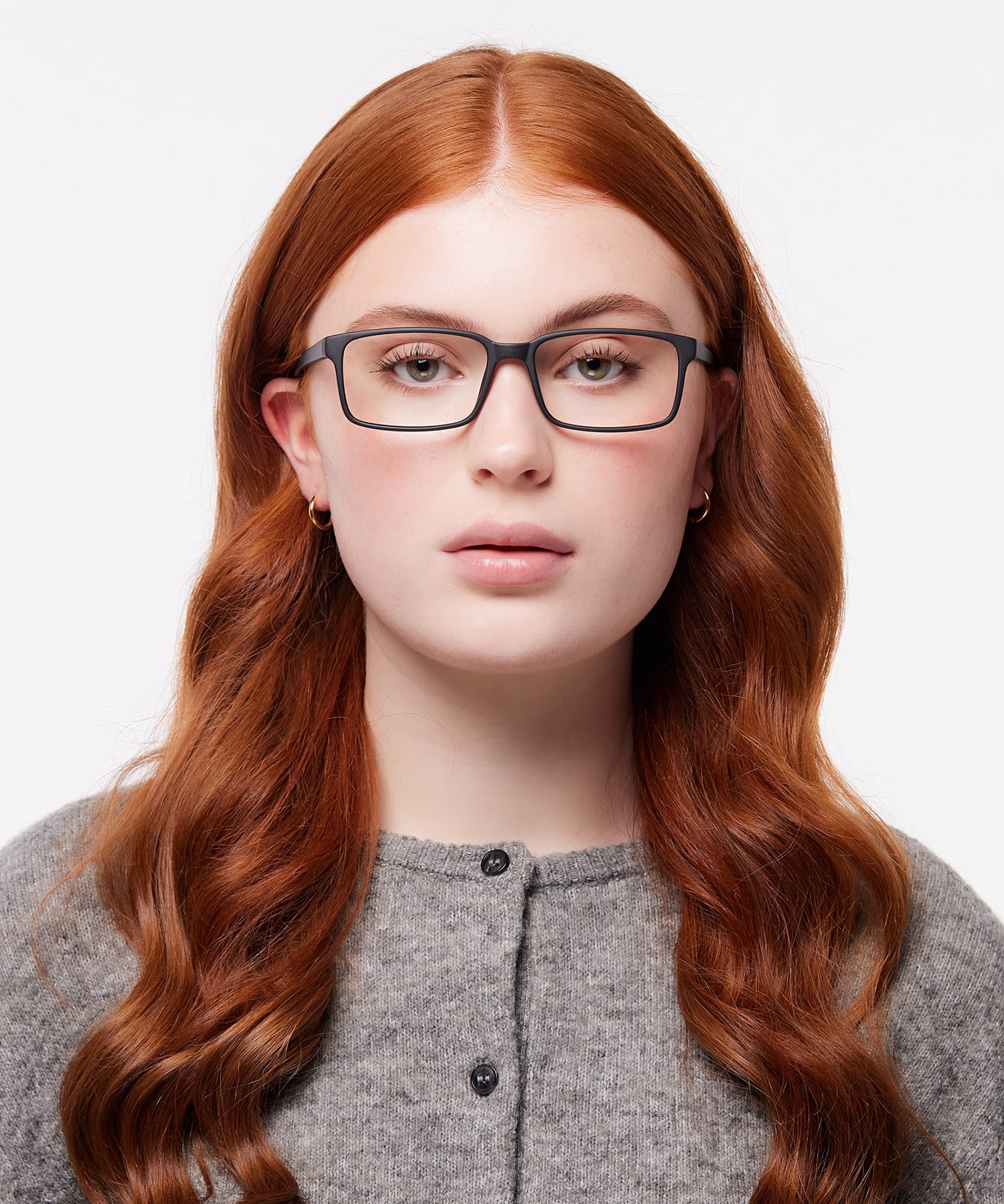 Kabir Matte Black PlasticEyeglass Frames for Women for Glasses Direct