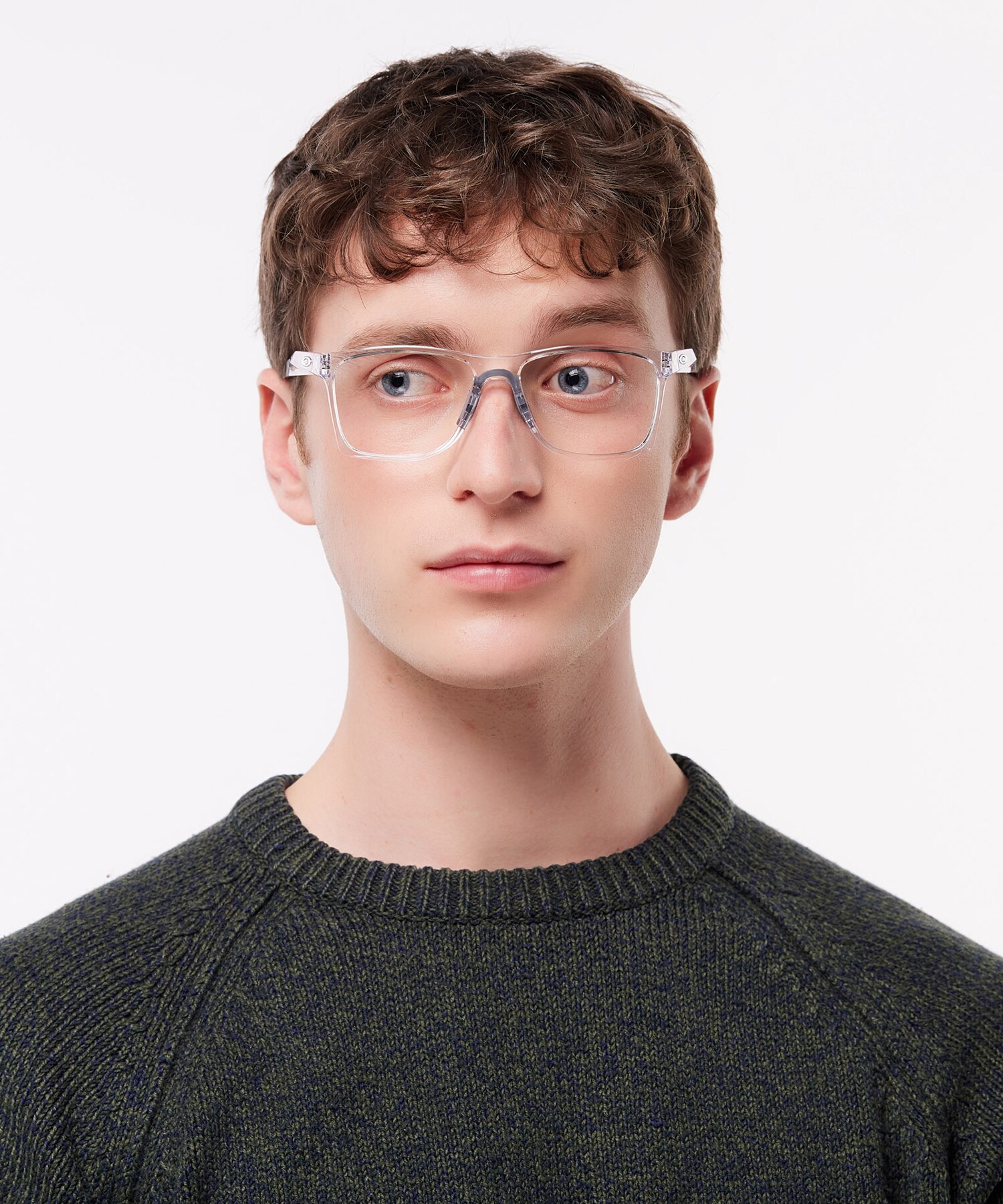Activate Polished Clear PlasticEyeglass Frames for Men for Glasses Direct