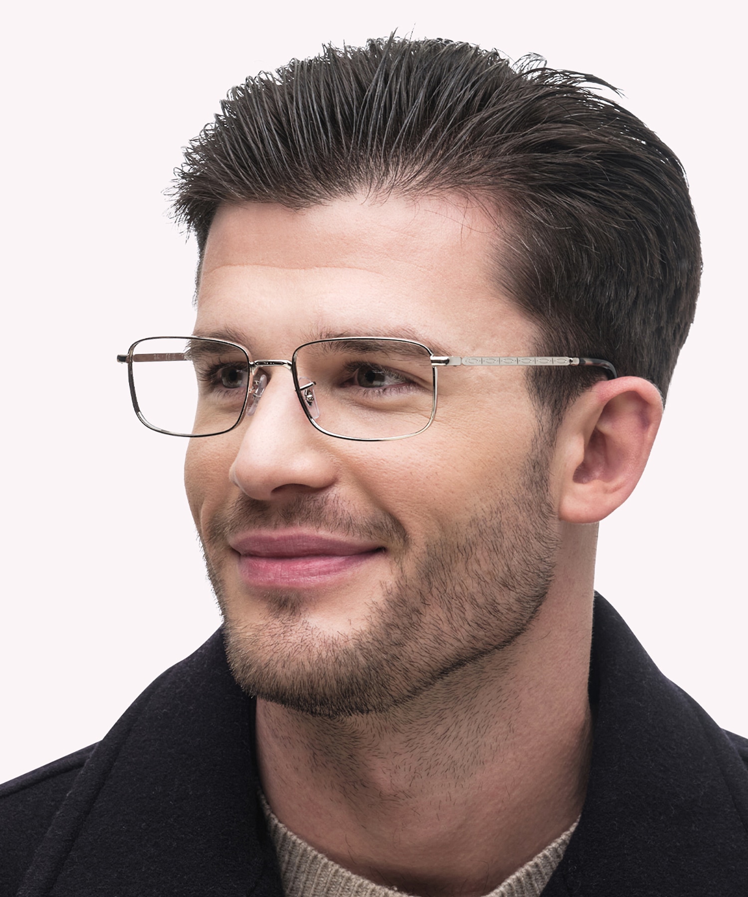RB3717V Silver MetalEyeglass Frames for Men for Glasses Direct