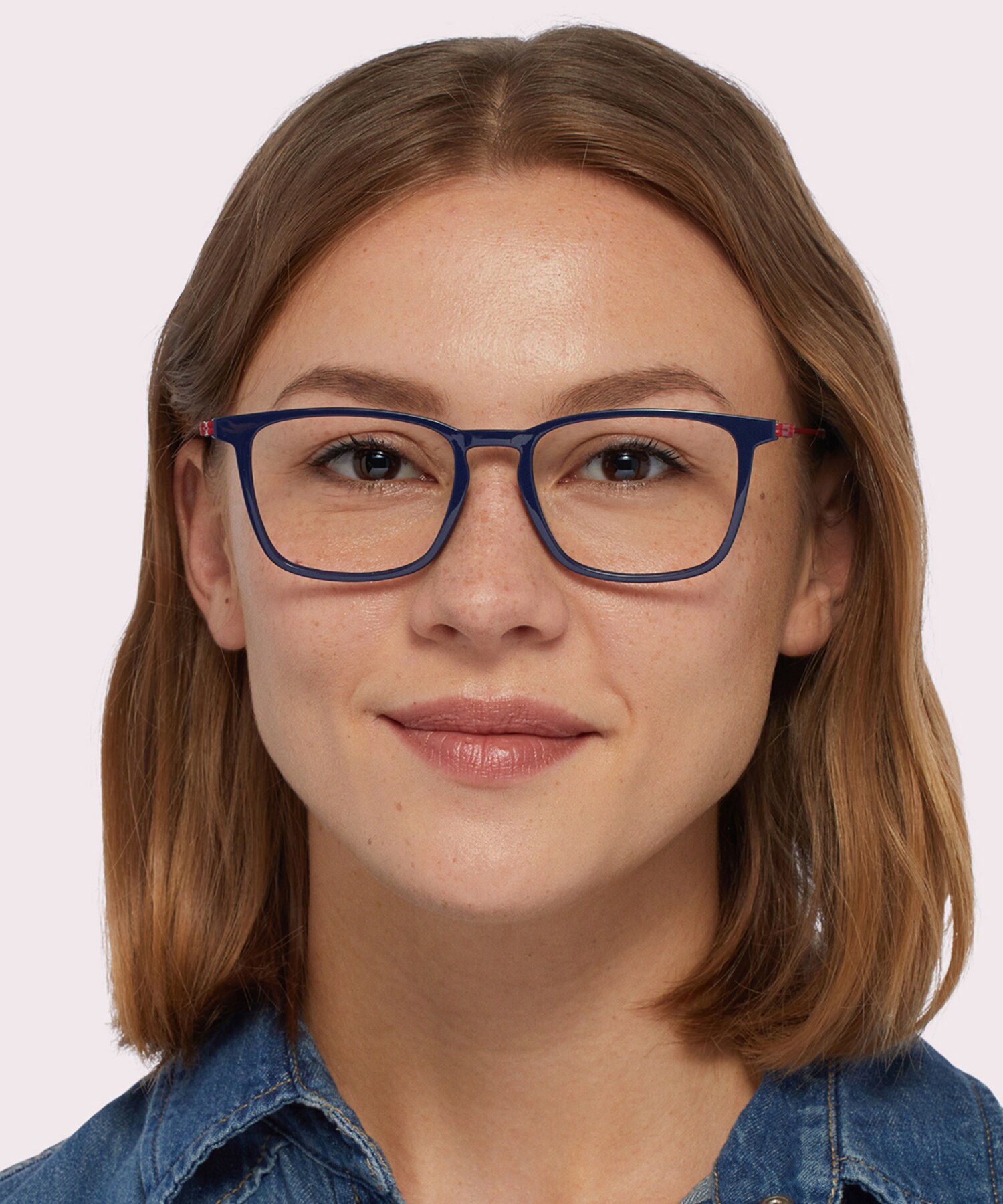 TJ 0061 Blue Red PlasticEyeglass Frames for Women for Glasses Direct