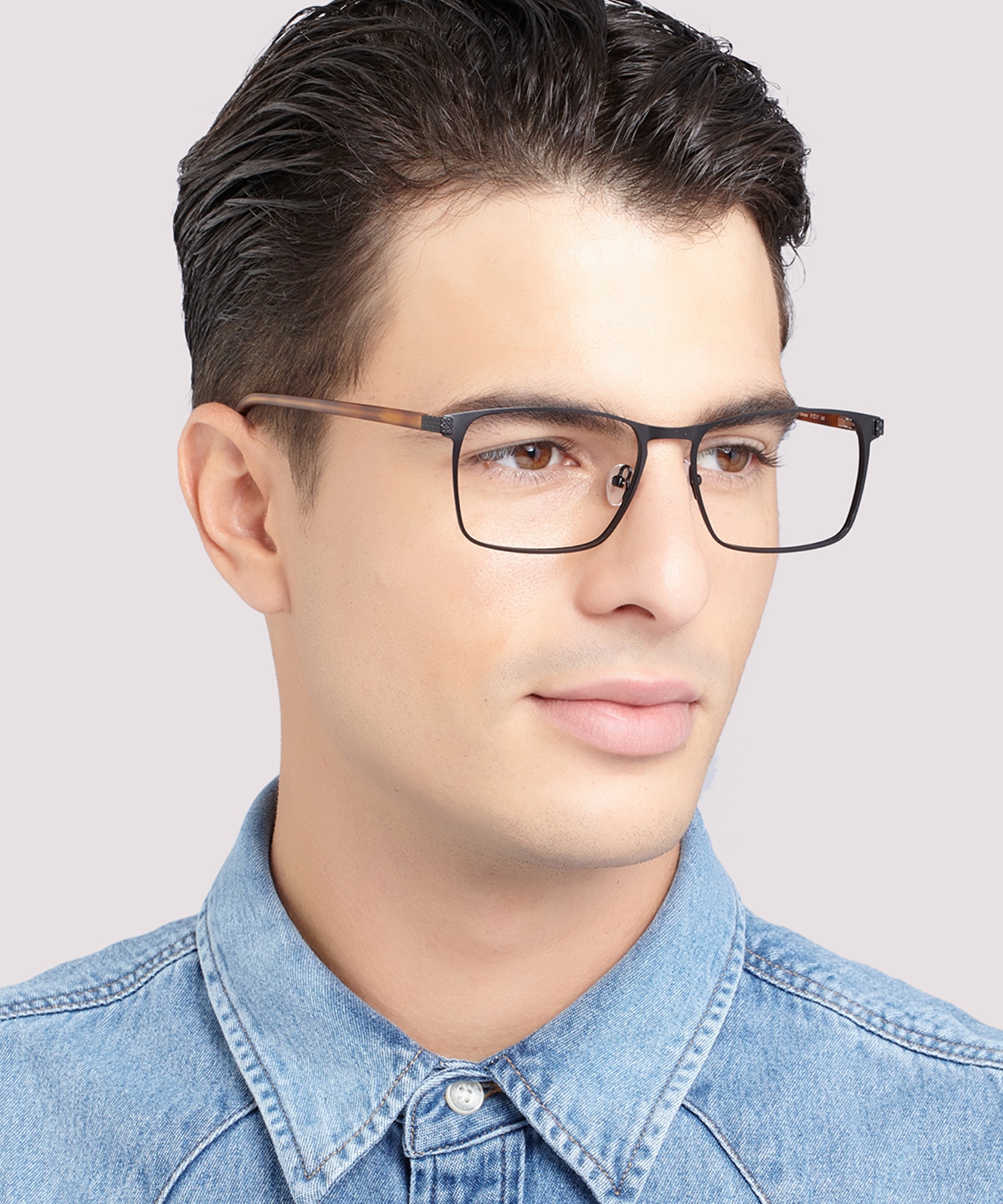 Alec Black & Havana MetalEyeglass Frames for Men for Glasses Direct
