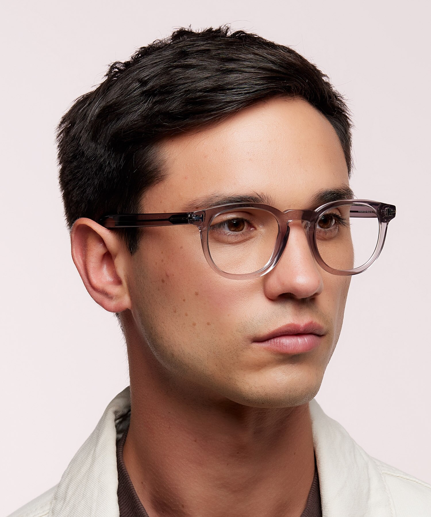 FT5629-B Grey AcetateEyeglass Frames for Men for Glasses Direct