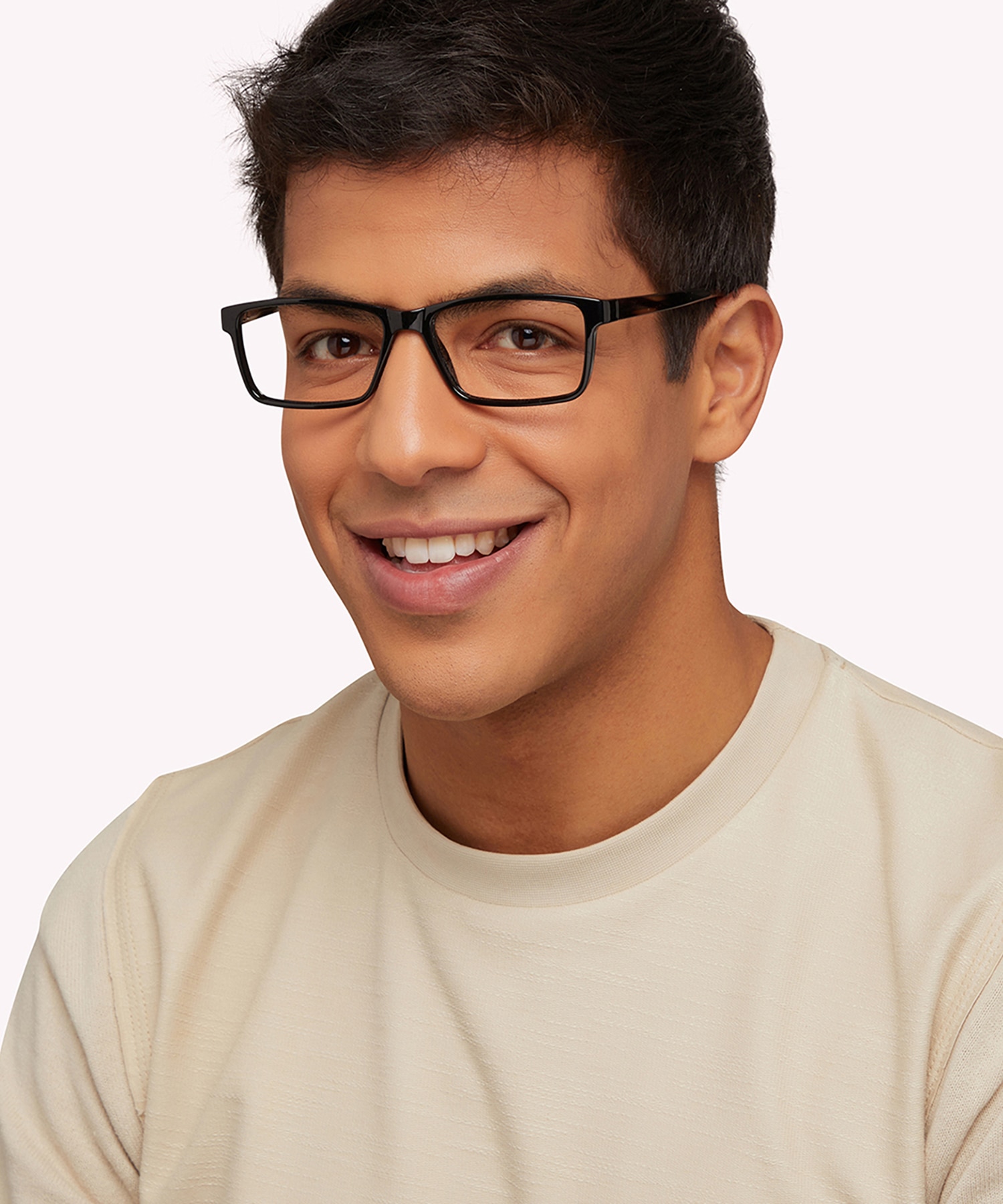 Doran Black PlasticEyeglass Frames for Men for Glasses Direct