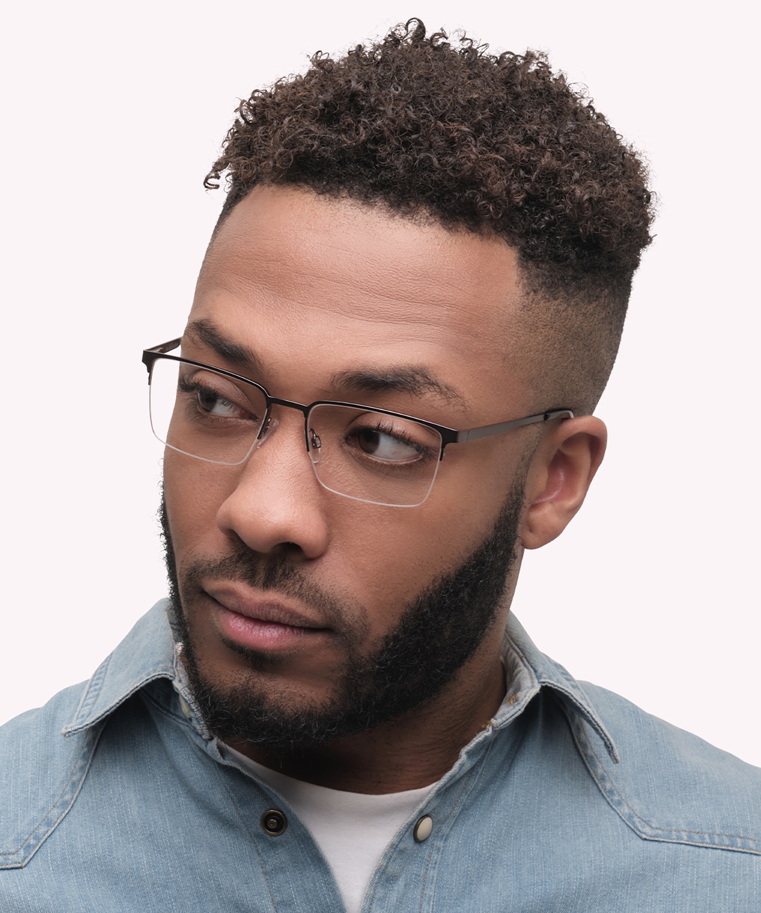 Hector Gunmetal MetalEyeglass Frames for Men for Glasses Direct