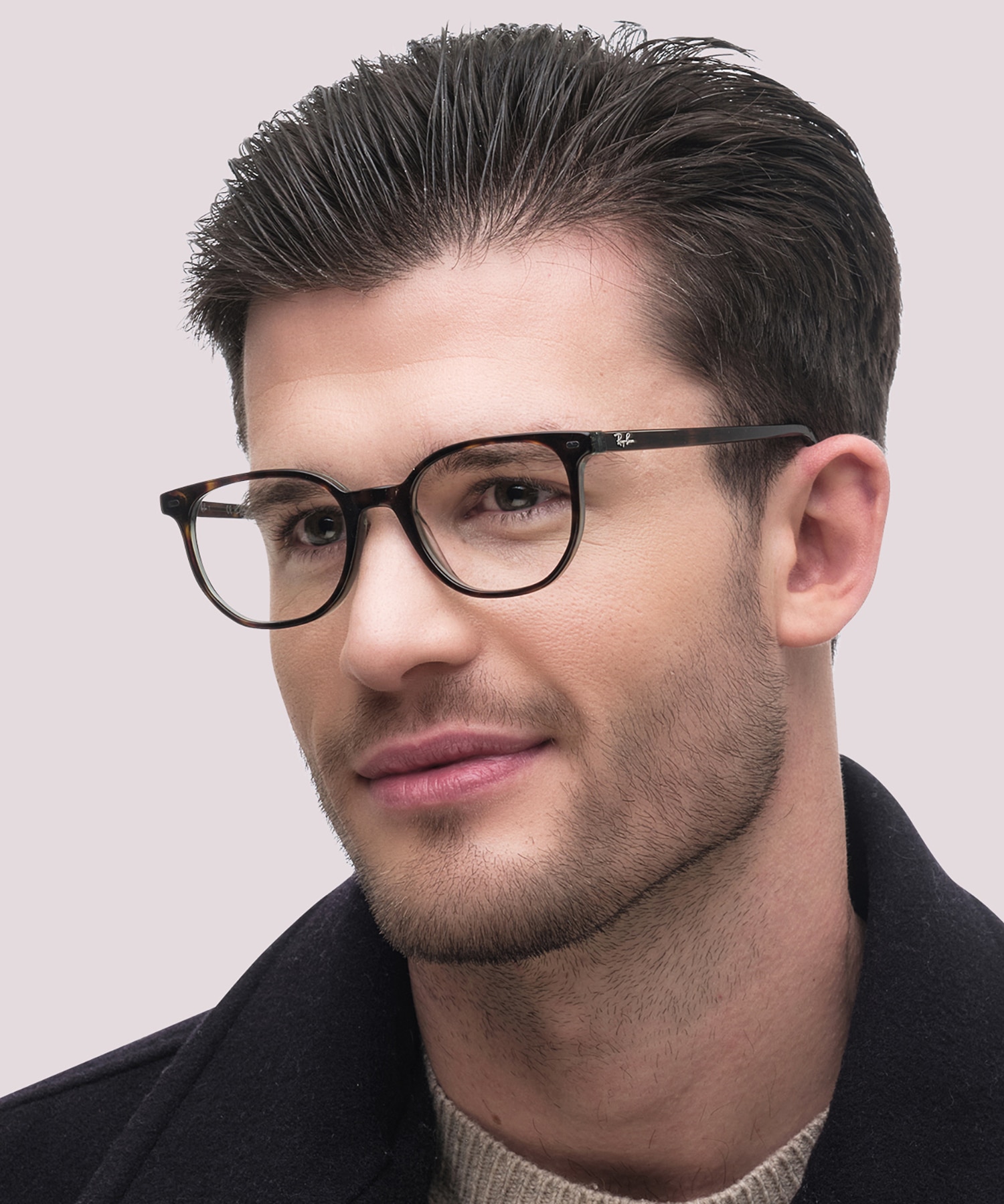RB5397 Havana On Transparent Green AcetateEyeglass Frames for Men for Glasses Direct
