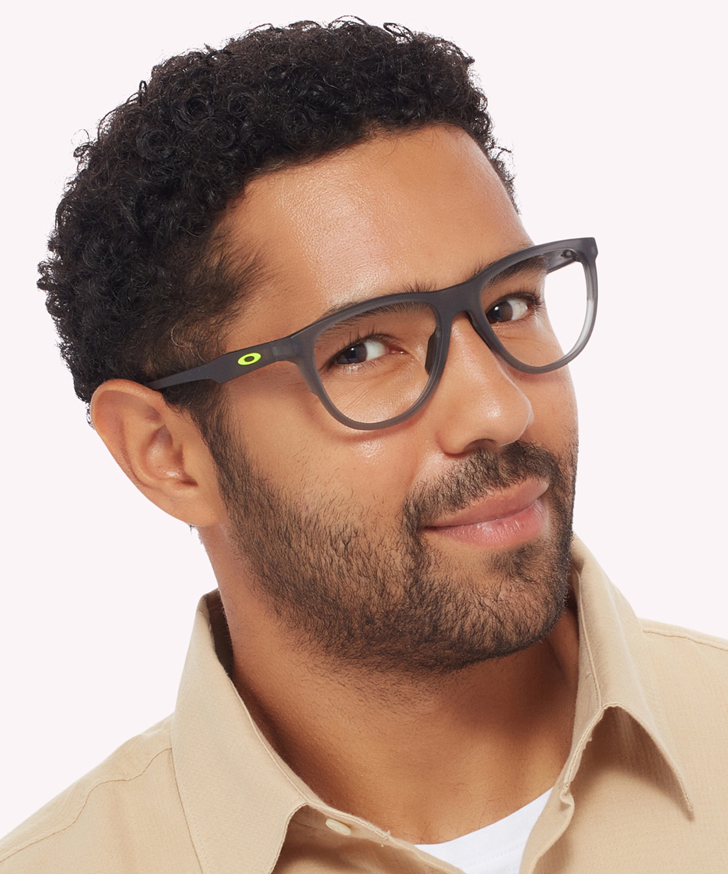 Admission Satin Grey Smoke PlasticEyeglass Frames for Men for Glasses Direct