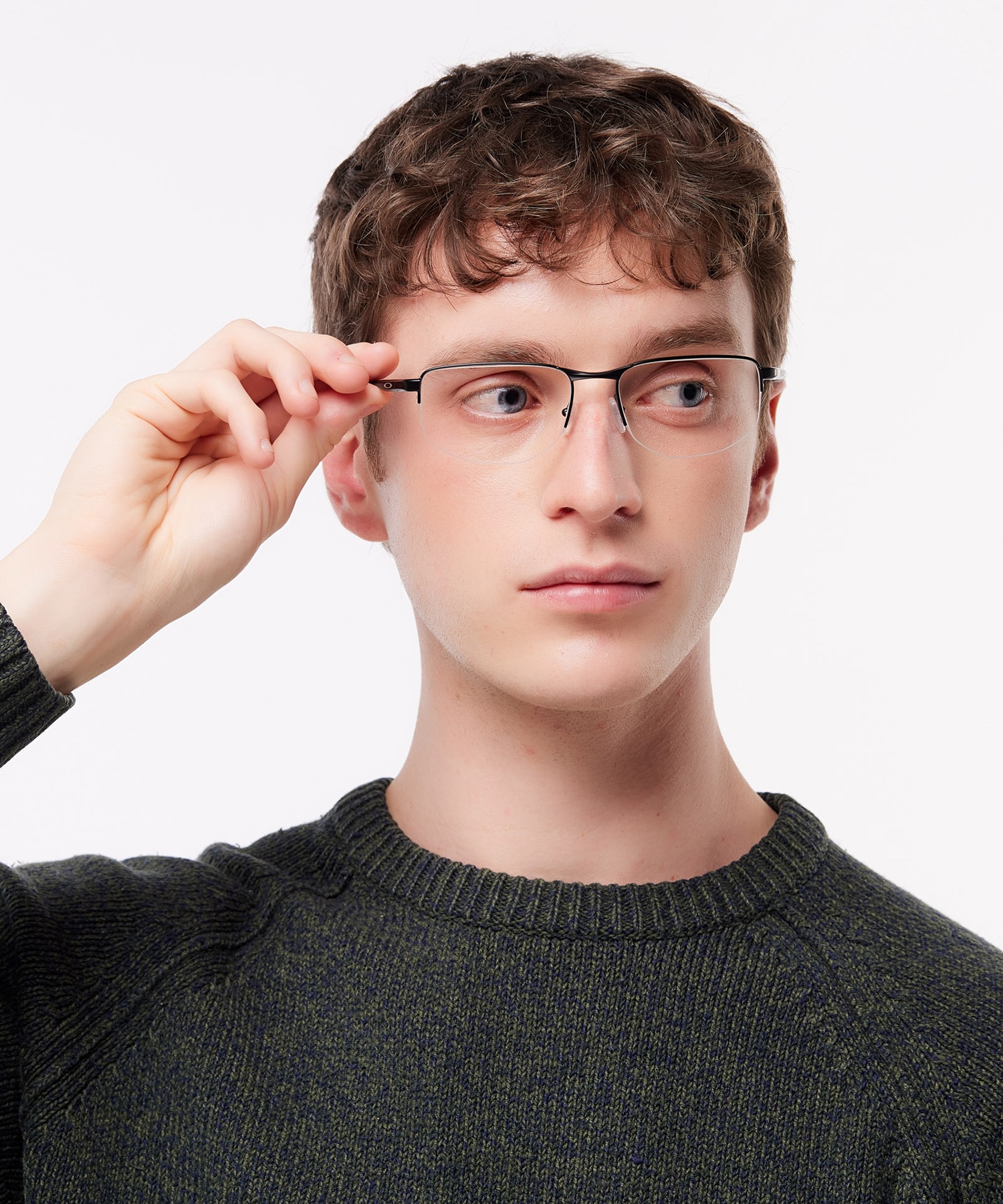 Addams 0.5 Satin Black MetalEyeglass Frames for Men for Glasses Direct