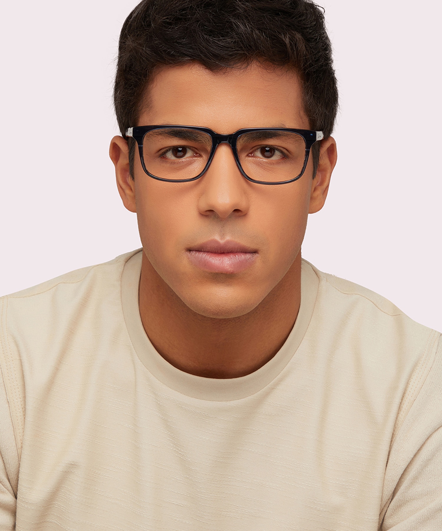 Strand Blue MetalEyeglass Frames for Men for Glasses Direct